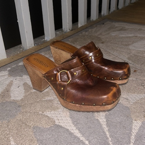 Seychelles 100% leather vintage clogs - Picture 4 of 8